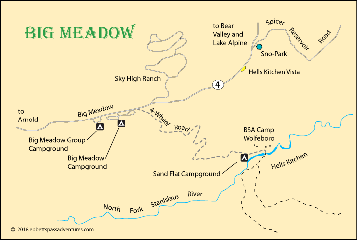 Big Meadows Campground Map Big Meadow Camping