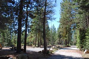 campsite at Big Meadow Campground, CA